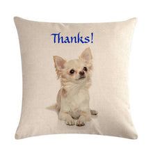 Load image into Gallery viewer, Pet Dog Elegant Design Linen Cotton Throw Pillow Covers Dog Pattern Cotton Throw Pillow Covers Car Sofa Cushion Cover Pillowcases Couch Cushion Cover Home Sofa Bed Decorative Pillows