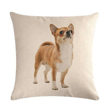 Load image into Gallery viewer, Pet Dog Elegant Design Linen Cotton Throw Pillow Covers Dog Pattern Cotton Throw Pillow Covers Car Sofa Cushion Cover Pillowcases Couch Cushion Cover Home Sofa Bed Decorative Pillows