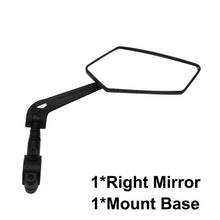 Load image into Gallery viewer, New Scratch Resistant Glass Lens Rear View Mirror Bike Cycling Clear Wide Range Back Sight Rearview Reflector Adjustable Handlebar Rotatable Bicycle Rear View Glass Mirror Wide Angle Acrylic Safety Mirror New Scratch Resistant Glass Lens