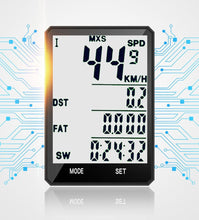 Load image into Gallery viewer, Waterproof Bicycle Computer Wireless And Wired Bike Cycling Odometer Stopwatch Speedometer Bicycle Speedometer With LCD Display 20 Functions And Automatic Wake-up