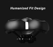 Load image into Gallery viewer, Breathable Silicone Cushion Seat PU Leather Surface Silica Filled Gel Comfortable Shockproof Bicycle Saddle Padded Professional Waterproof Road Bike Saddle For Men