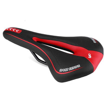 Load image into Gallery viewer, Breathable Silicone Cushion Seat PU Leather Surface Silica Filled Gel Comfortable Shockproof Bicycle Saddle Padded Professional Waterproof Road Bike Saddle For Men