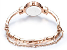 Load image into Gallery viewer, Luxury Small Silver Women Watch Modern Bracelet Wristwatch Quartz Waterproof Mini Round Design