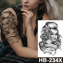 Load image into Gallery viewer, New Big Butterfly Waterproof Temporary Sticker Tattoo Elegant Black Colorful Tattoos Rose For Women Men