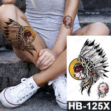 Load image into Gallery viewer, New Big Butterfly Waterproof Temporary Sticker Tattoo Elegant Black Colorful Tattoos Rose For Women Men