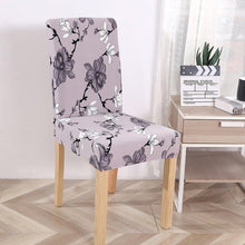 Load image into Gallery viewer, New Chair Covers Spandex Stretch Chair Covers Dining Slipcover Decorative Chair Cover floral For Kitchen Wedding Banquet Hotel Stretch Armless Chair Slipcover for Dining Room Seat Cushion, Spandex Kitchen Parson Chair Protector Cover, Removable & Washable