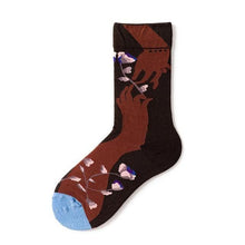Load image into Gallery viewer, Novelty Happy Funny Women Graphic Short Socks Socks Combed Out Of Pure Cotton Art Abstract Oil Painting Socks French Style Crew Socks For Men And Women