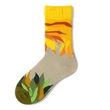 Load image into Gallery viewer, Novelty Happy Funny Women Graphic Short Socks Socks Combed Out Of Pure Cotton Art Abstract Oil Painting Socks French Style Crew Socks For Men And Women