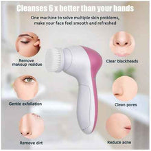 Load image into Gallery viewer, 5 in 1 Face Massage Cleansing Brush Set
