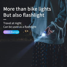 Load image into Gallery viewer, Bike Front Light Rainproof USB Rechargeable Bicycle Light Cycling Headlight LED Flashlight Bike USB Rechargeable Bicycle Light Bicycle Front Headlight LED Bike Headlight Lamp 2000mAh