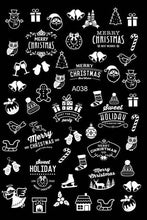 Load image into Gallery viewer, Merry Christmas Nail Art Decals Decoration Self Adhesive Nail Art Stickers Manicure Design White Snow Sticker for Nail Design Xmas Gift Nails Snowflake Nail Art Stickers Decals Christmas Nail 3D Self Adhesive Nail Stickers for Acrylic Nails Snowflake