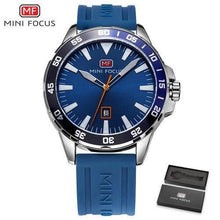 Load image into Gallery viewer, Sport Orange Mens Watch Waterproof Quartz Analog Watches Fashion Silicone Strap Classic Design For Men