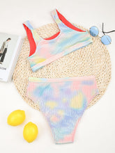 Load image into Gallery viewer, High Waist Bikinis Women Swimsuit Women High Waist Bikini Set Sports Bright Color Swimsuit Scoop Neck Cute Bathing Suit Swimwear Female Push Up Bikini Set Bathing Suit For Women