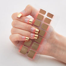 Load image into Gallery viewer, Full Cover Nail Stickers Designer Nail Decals Fashion Five Sorts of Nail Stickers Nail Sticker set Nail Decoration Nail Strips 3D Nail Art Stickers Decal Slider Template Diy Nail Tool Decorations Nail Art Design Self Adhesive Luxury Designer Nail Sticker