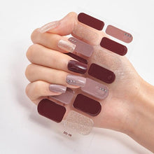 Load image into Gallery viewer, Full Cover Nail Stickers Designer Nail Decals Fashion Five Sorts of Nail Stickers Nail Sticker set Nail Decoration Nail Strips 3D Nail Art Stickers Decal Slider Template Diy Nail Tool Decorations Nail Art Design Self Adhesive Luxury Designer Nail Sticker