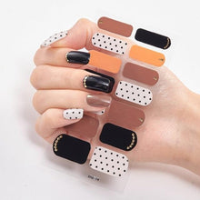 Load image into Gallery viewer, Full Cover Nail Stickers Designer Nail Decals Fashion Five Sorts of Nail Stickers Nail Sticker set Nail Decoration Nail Strips 3D Nail Art Stickers Decal Slider Template Diy Nail Tool Decorations Nail Art Design Self Adhesive Luxury Designer Nail Sticker