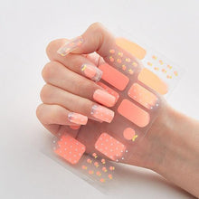 Load image into Gallery viewer, Full Cover Nail Stickers Designer Nail Decals Fashion Five Sorts of Nail Stickers Nail Sticker set Nail Decoration Nail Strips 3D Nail Art Stickers Decal Slider Template Diy Nail Tool Decorations Nail Art Design Self Adhesive Luxury Designer Nail Sticker