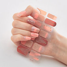 Load image into Gallery viewer, Full Cover Nail Stickers Designer Nail Decals Fashion Five Sorts of Nail Stickers Nail Sticker set Nail Decoration Nail Strips 3D Nail Art Stickers Decal Slider Template Diy Nail Tool Decorations Nail Art Design Self Adhesive Luxury Designer Nail Sticker