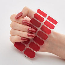 Load image into Gallery viewer, Full Cover Nail Stickers Designer Nail Decals Fashion Five Sorts of Nail Stickers Nail Sticker set Nail Decoration Nail Strips 3D Nail Art Stickers Decal Slider Template Diy Nail Tool Decorations Nail Art Design Self Adhesive Luxury Designer Nail Sticker