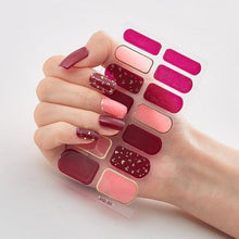 Load image into Gallery viewer, Full Cover Nail Stickers Designer Nail Decals Fashion Five Sorts of Nail Stickers Nail Sticker set Nail Decoration Nail Strips 3D Nail Art Stickers Decal Slider Template Diy Nail Tool Decorations Nail Art Design Self Adhesive Luxury Designer Nail Sticker