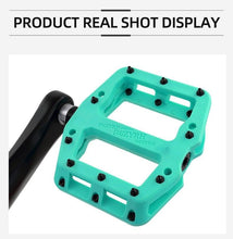 Load image into Gallery viewer, Ultralight Seal Bearings Bicycle Bike Pedals Cycling Nylon Road Pedals Flat Platform Bicycle Parts Accessories Mountain Bike Pedals Ultra Strong Machined Bicycle Flat Alloy Pedals Non-Slip