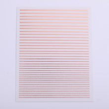 Load image into Gallery viewer, Gold Silver 3D Nail Sticker Curve Stripe Lines Nails Stickers Gradient Adhesive Striping Tape Nail Art Stickers Decal Decoration Metallic Curve Strip Line Nail Decal Self-Adhesive 3D Wave Design Decoration for Women Girls