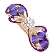 Load image into Gallery viewer, New Fashion Rhinestone Hairpin for Women Banana Clip Bow Girls Hair Clip Elegant Ladies Barrettes Hear Accessories
