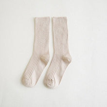 Load image into Gallery viewer, 1Pair Ladies Pile Socks for Autumn Winter Pure Cotton Socks Solid Color Keep Warm Women Socks Mid Tube Socks Thickening Cashmere Socks For Men And Women