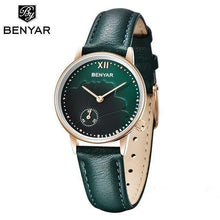 Load image into Gallery viewer, New Red Women Fashion Watch Quartz Luxury Leather Strap Analog Waterproof And Scratch Resistant Watches Excellent Gift For Women