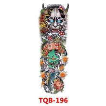 Load image into Gallery viewer, Full Arm Large Size Sleeve Temporary Sticker Dragon Tattoo Waterproof Body Art Realistic 3D Design For Mens