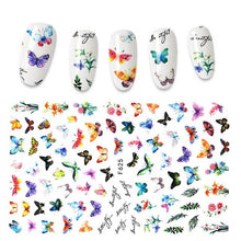 Load image into Gallery viewer, The New 3D Nail Sticker Cool English Letter stickers for nail Foil Love Heart Design Fashion Manicure Stickers Girls Manicure Decoration Nail Art Supplies 3D Self-Adhesive Nail Decals Designer Nail Stickers for Acrylic Nails