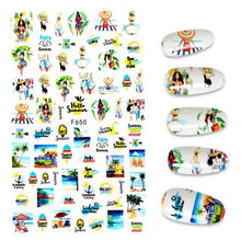 Load image into Gallery viewer, The New 3D Nail Sticker Cool English Letter stickers for nail Foil Love Heart Design Fashion Manicure Stickers Girls Manicure Decoration Nail Art Supplies 3D Self-Adhesive Nail Decals Designer Nail Stickers for Acrylic Nails