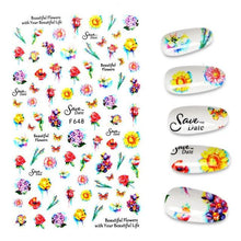 Load image into Gallery viewer, The New 3D Nail Sticker Cool English Letter stickers for nail Foil Love Heart Design Fashion Manicure Stickers Girls Manicure Decoration Nail Art Supplies 3D Self-Adhesive Nail Decals Designer Nail Stickers for Acrylic Nails