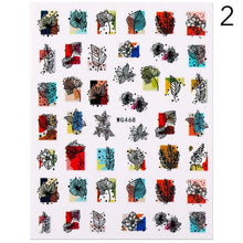 Load image into Gallery viewer, Alphabet Love Shaped Pattern 3D Nail Stickers Slider Valentine Day Decals Foil For Love Nail Art Decoration Pop Art Nail Stickers Sexy Girl Designs Comics Water Transfer Decals Manicure Lips Nail Art Decorations Slider Nail Art Stickers