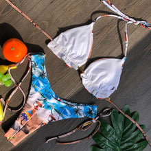 Load image into Gallery viewer, Popular Women's Beachwear Bikini Set Swimwear Push-Up Padded Swimsuit Floral Bikini Set Low Rise Ruffled Two Pieces Swimsuit Push Up Bathing Suit Swimwear