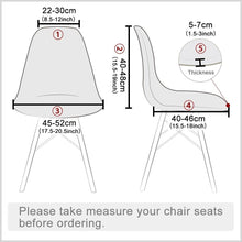Load image into Gallery viewer, Avangarde Style Printed Seat Cover For Shell Chair Armless Shell Chair Cover Banquet Home Slipcover Elastic Removable Stretch High Back For Sofa Armchairs