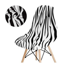 Load image into Gallery viewer, Avangarde Style Printed Seat Cover For Shell Chair Armless Shell Chair Cover Banquet Home Slipcover Elastic Removable Stretch High Back For Sofa Armchairs