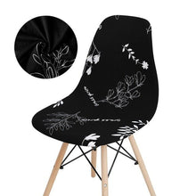 Load image into Gallery viewer, Avangarde Style Printed Seat Cover For Shell Chair Armless Shell Chair Cover Banquet Home Slipcover Elastic Removable Stretch High Back For Sofa Armchairs