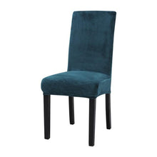 Load image into Gallery viewer, Washable Elastic Seat Parsons Chair Covers Thick Chair Cover Washable Elastic Winter Warm Chair Protector Case Kitchen Restaurant Washable Spandex Kitchen Chair Covers for Dining Room Christmas Decoration Holiday Party