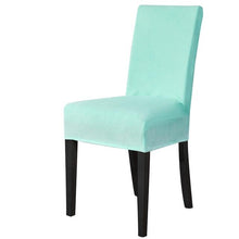 Load image into Gallery viewer, Washable Elastic Seat Parsons Chair Covers Thick Chair Cover Washable Elastic Winter Warm Chair Protector Case Kitchen Restaurant Washable Spandex Kitchen Chair Covers for Dining Room Christmas Decoration Holiday Party