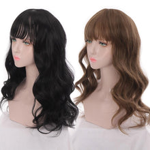 Load image into Gallery viewer, Synthetic Wigs For Women Daily Cosplay Long Water Wave Lolita Wig With Bangs Cold Brown Heat Resistant Hair Bob Wigs For Black Women Cosplay Wigs For Women Gifts for Girlfriends
