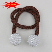 Load image into Gallery viewer, Magnetic Curtain Clip Room Accessories Pearl Ball Curtains Holder Tieback Home Decor Hanging Ball Buckle Tie Back Curtain Tiebacks Pearl Ball Home Curtain Buckle The Most Convenient Tie Backs Weave Clips Rope Straps Holder