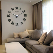 Load image into Gallery viewer, Wall Clock Promotion New Home Decor Large Roman Mirror 3D Wall Clock Mirror Surface Decorative Clock Large Wall Sticker Clock for Living Room Bedroom Office Home Decorations Fashion Modern Quartz Clocks Living Room Sticker Watch
