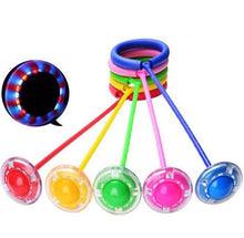 Load image into Gallery viewer, LED Flash Wheel Jumping Ball Single Foot Skipping Rope Adults Children Exercise Fitness Entertainment Toy Glowing Sport Balls Foldable Ankle Skip Ball Flash Jump Colorful Sports Swing Ball Fitness Jump Rope Fat Burning Game For Adults And Children