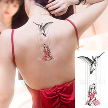 Load image into Gallery viewer, Elegant Waterproof Temporary Butterfly Sticker Tattoo Fake Halloween Party Tattoo For Woman Girls