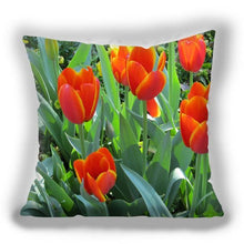 Load image into Gallery viewer, Bright Red Flower Cushion Cover Home Fashion Decoration Red Orange Pink Poppy Flowers Decorative Throw Pillow Cover Case Cushion Home Living Room Pillow Case Super Soft Short Plush Cushion Cover 45x45CM