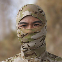 Load image into Gallery viewer, Tactical Camouflage Balaclava Full Face Mask CS Wargame Army Hunting Cycling Sports Helmet Liner Military Multiamp CP Skating Hat Motorbike Biker Racing Breather Mask Tactical Airsoft Cap Scarf Mask Ski Hat Spring Summer For Men Women