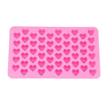 Load image into Gallery viewer, Mini Heart Mold Silicone Ice Chocolate Fondant Mould 3D Pastry Jelly Cookies Baking Cake Decoration Tools 5 Colors Silicone Mold Mini Heart Shape Silicone Ice Cube Molds Trays Chocolate Cute Pink Mold