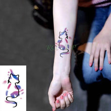 Load image into Gallery viewer, Elegant Waterproof Temporary Tattoo Sticker Cat Fox Flash Tatoo Neck Hand Modern Tattoo Stickers Butterflies Cats For Womens