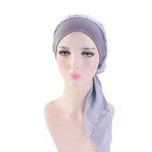 Load image into Gallery viewer, Fashion Printed Flowers Soft Beanie Turban Hat Inner Hijabs Cap Muslim Head Scarf Turban Bonnet Ladies Wrap Under Hijab Caps For Women
